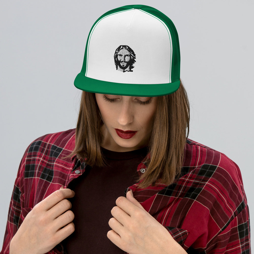 Trucker Jesus Cap