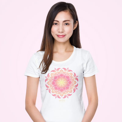 Pink mandala women’s organic t-shirt