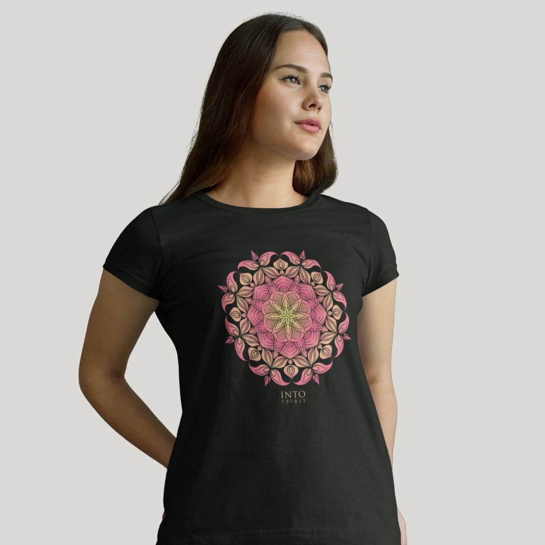 Pink mandala women’s organic t-shirt