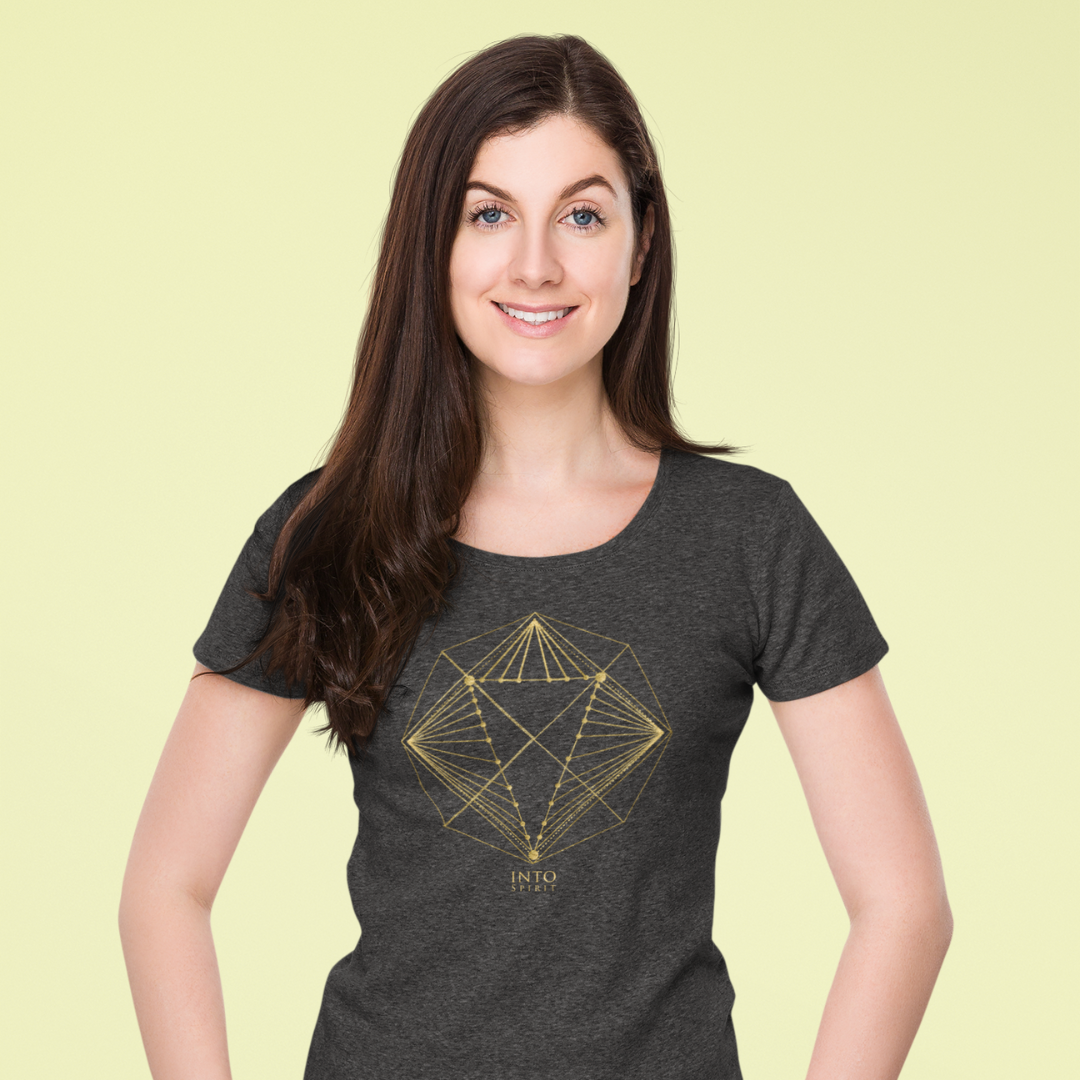 Sacred diamond geometry unisex organic cotton t-shirt