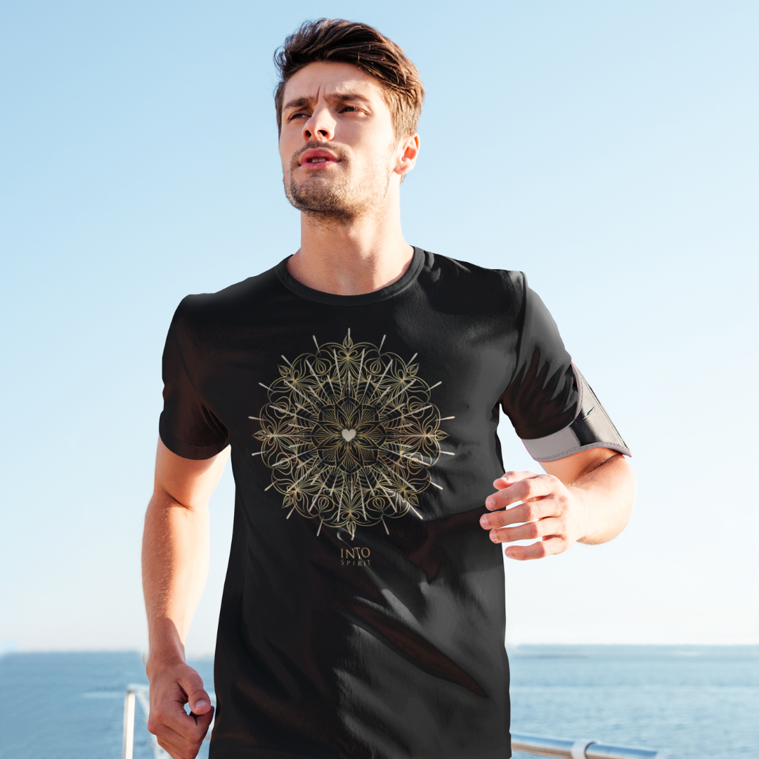 heart mandala organic cotton t-shirt