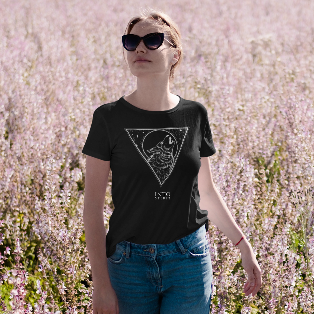 Wolf recycled women´s t-shirt