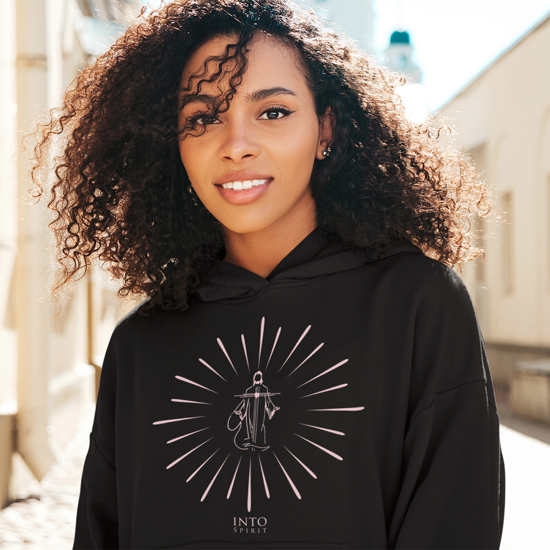 Jesus pink shine pullover women´s eco-hoodie