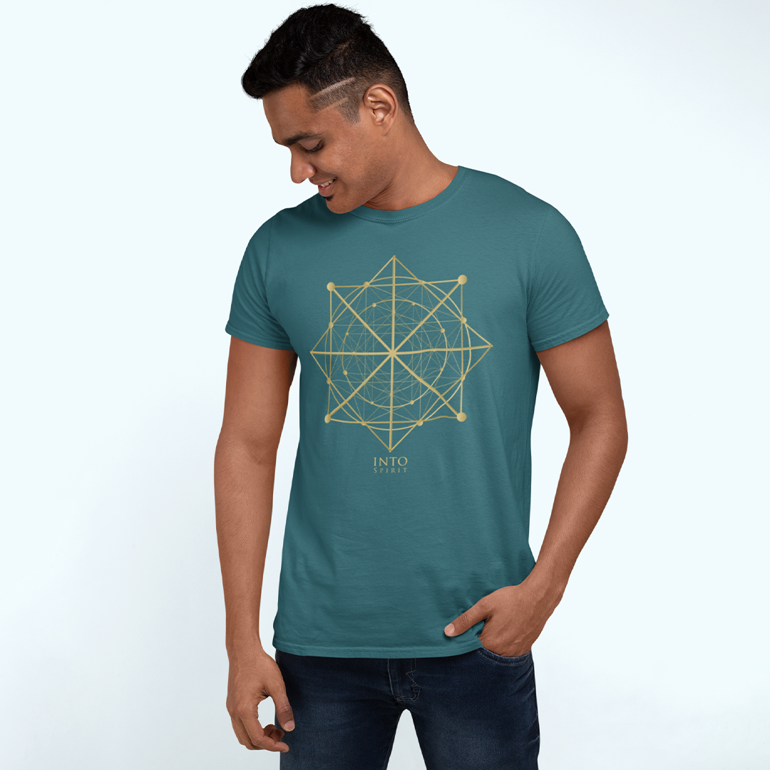 Sacred geometry unisex organic cotton t-shirt