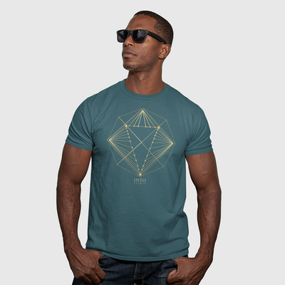 Sacred diamond geometry organic cotton men´s t-shirt