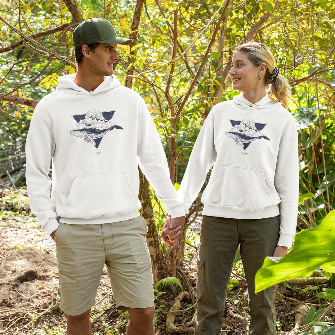 Whale unisex pullover eco-hoodie