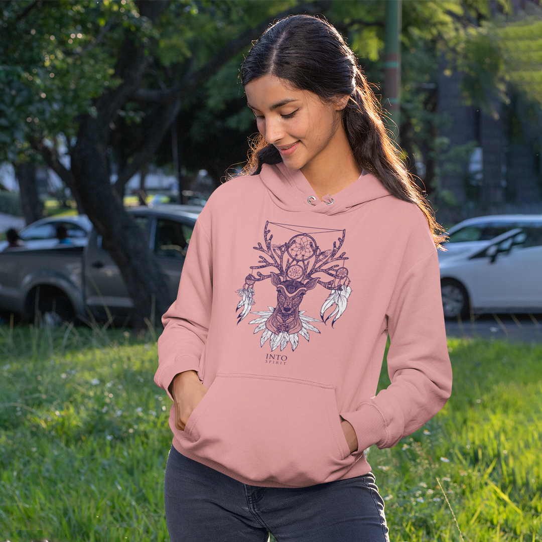 deer astral woman essential eco hoodie