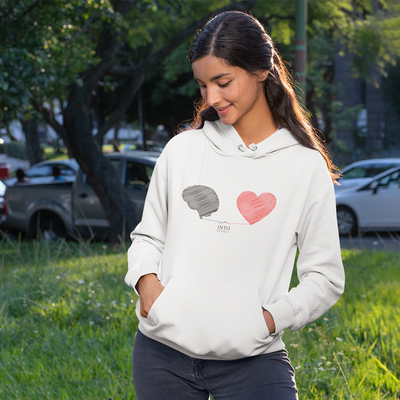 mind and heart unisex pullover eco-hoodie