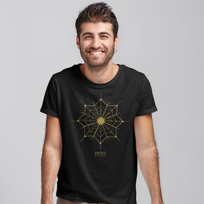 Sacred geometry flower organic cotton men's t-shirt