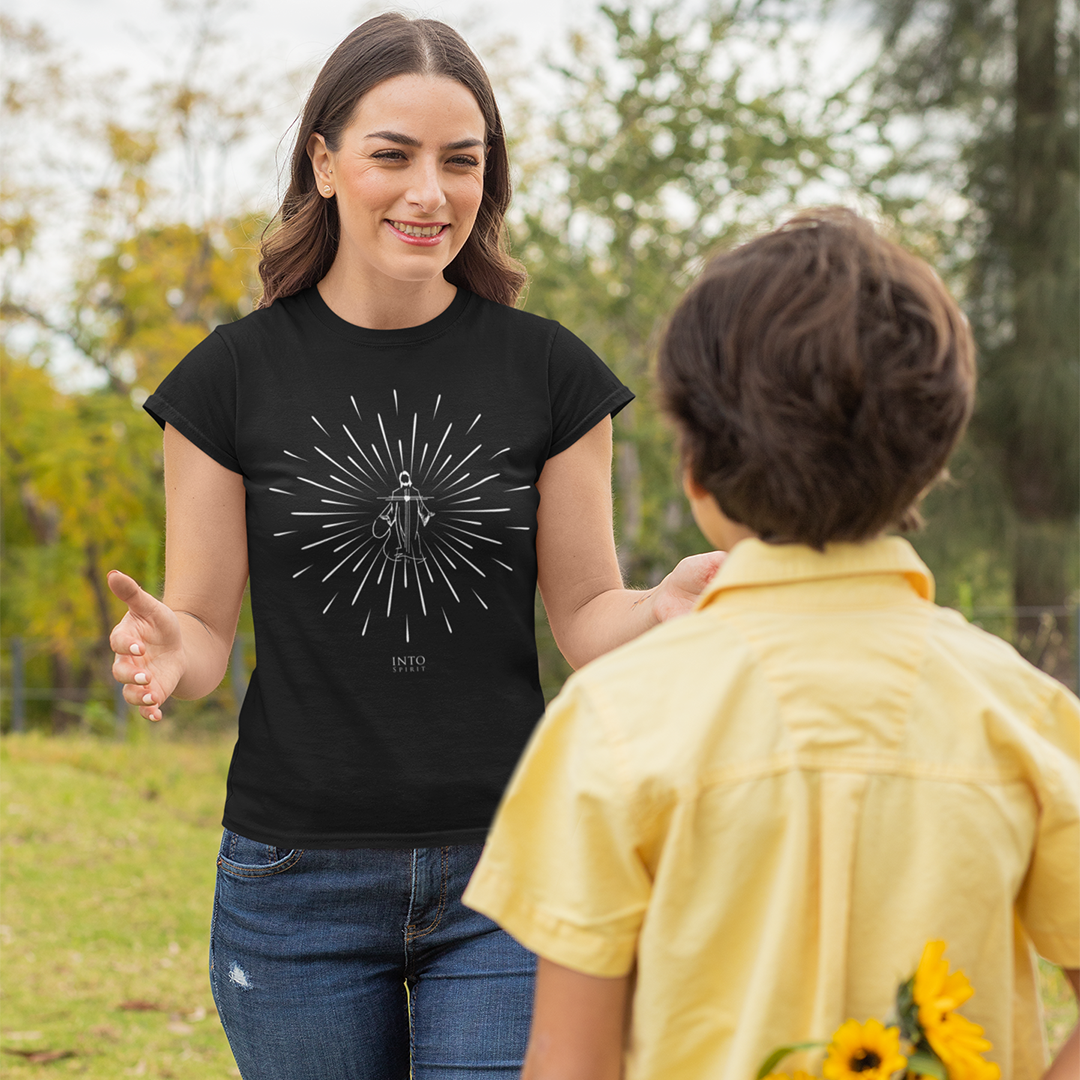 Jesus shine women’s basic organic t-shirt