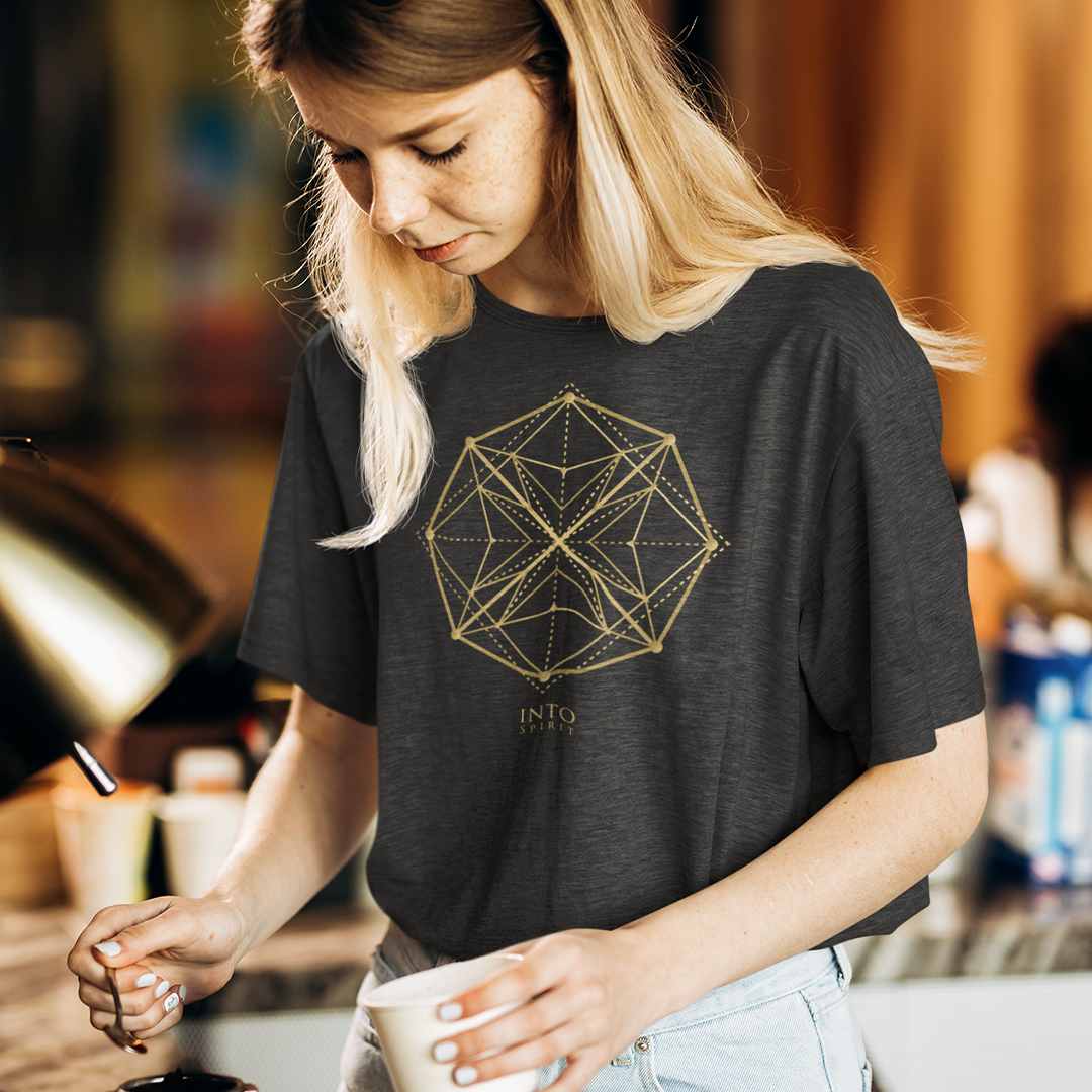 Sacred geometry mandala organic cotton women's t-shirt