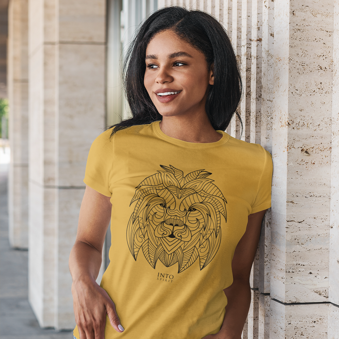 mandala lion, unisex Eco-T shirt