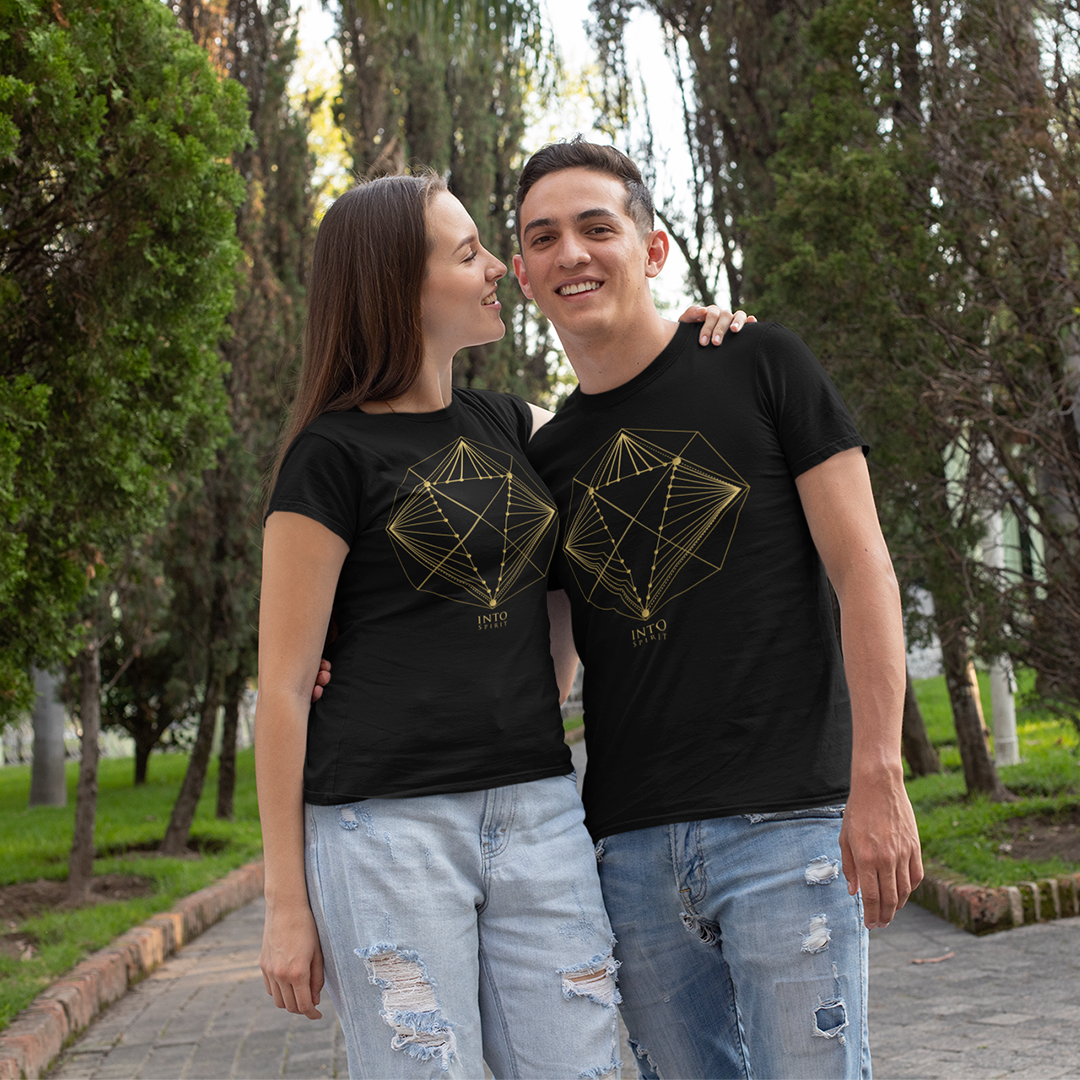 Sacred diamond geometry unisex organic cotton t-shirt