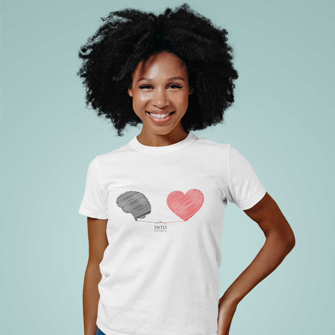 Mind and heart unisex organic cotton t-shirt