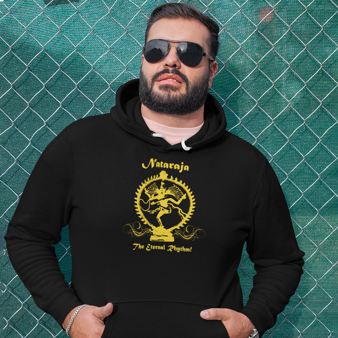 Yellow nataraja pullover man´s eco-hoodie