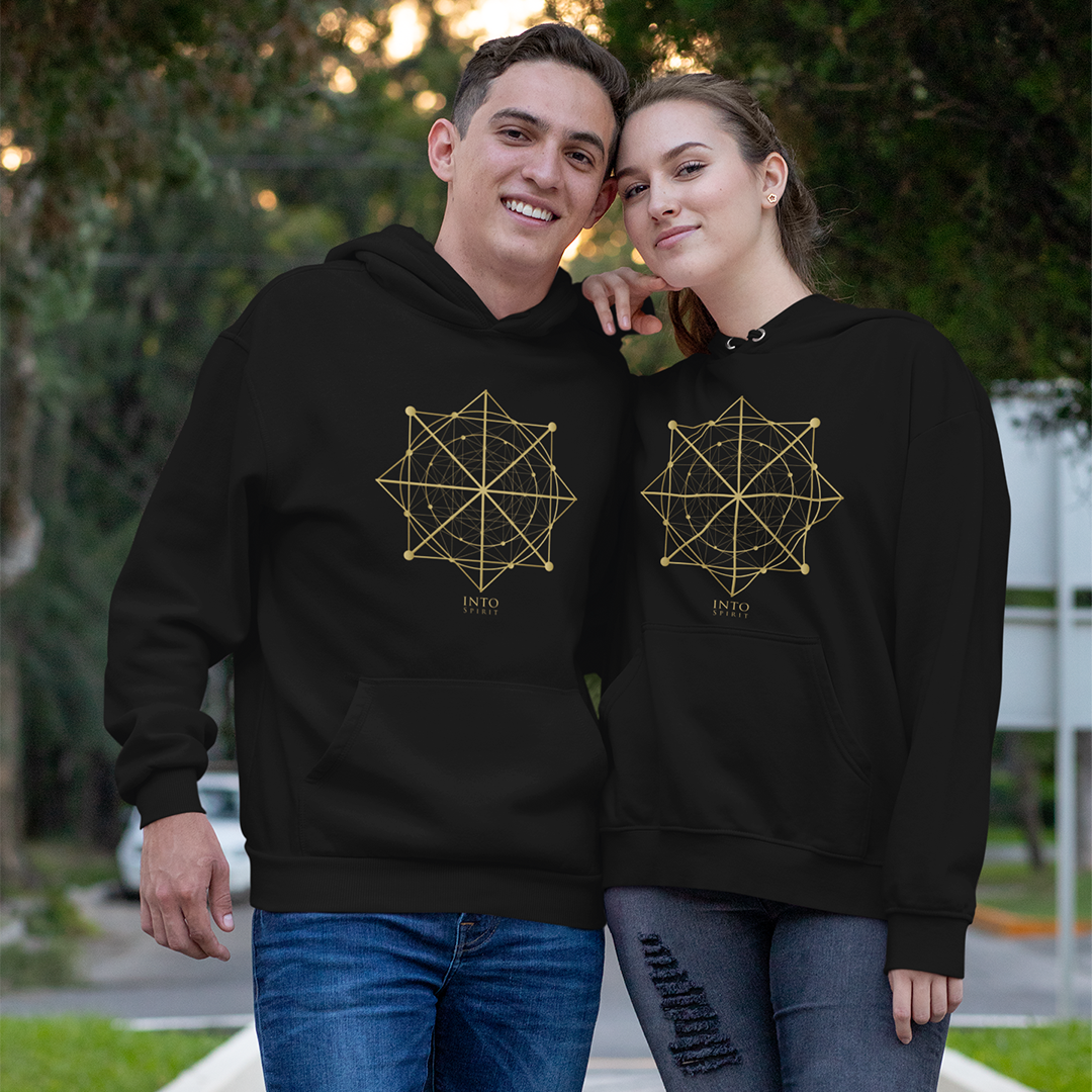 Sacred geometry unisex pullover eco-hoodie