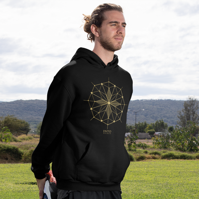 sacred geometry cross unisex pullover eco-hoodie