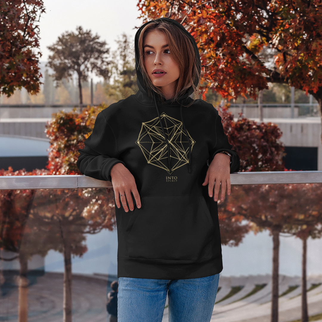 Sacred geometry mandala unisex pullover eco-hoodie