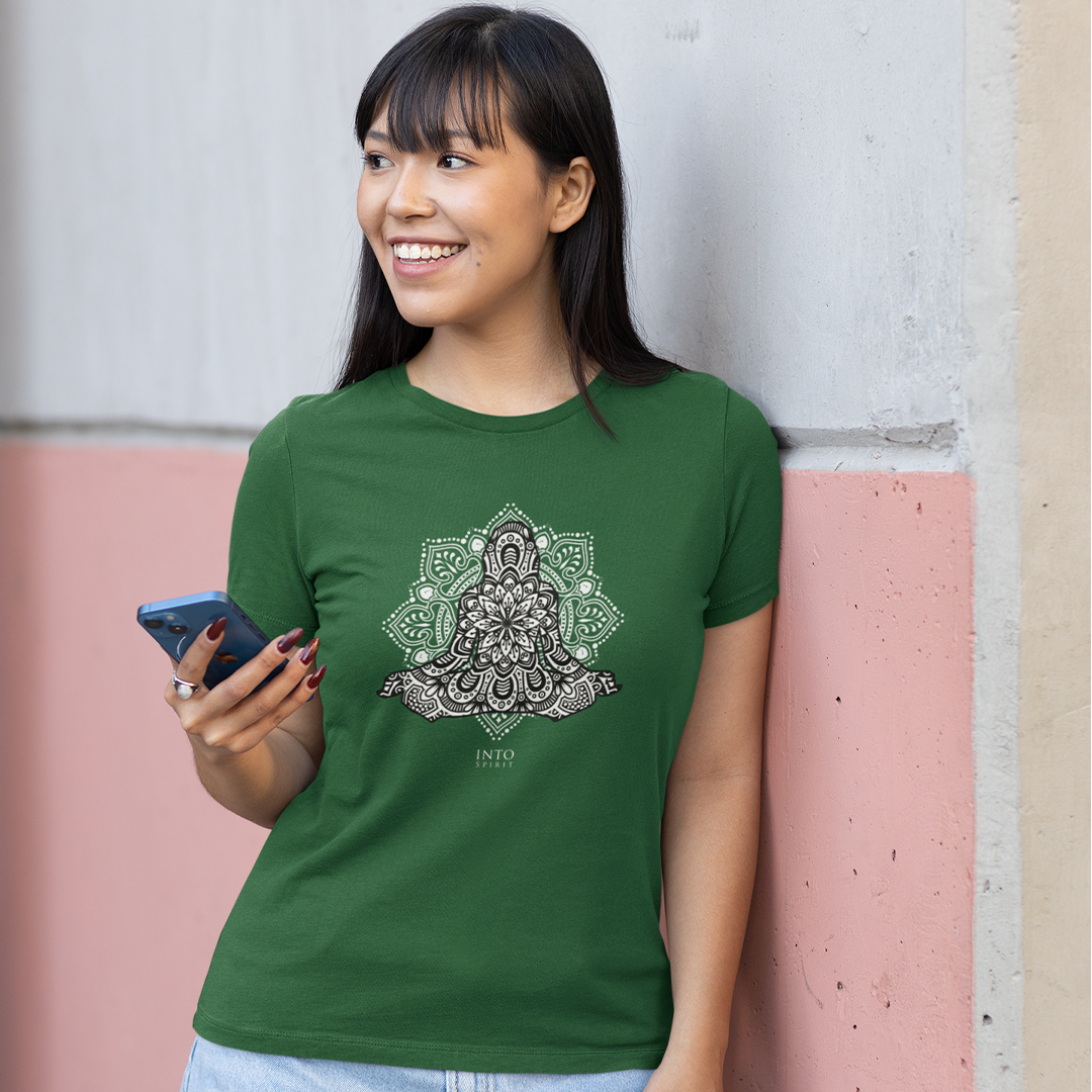 Mandala yoga women’s basic organic t-shirt