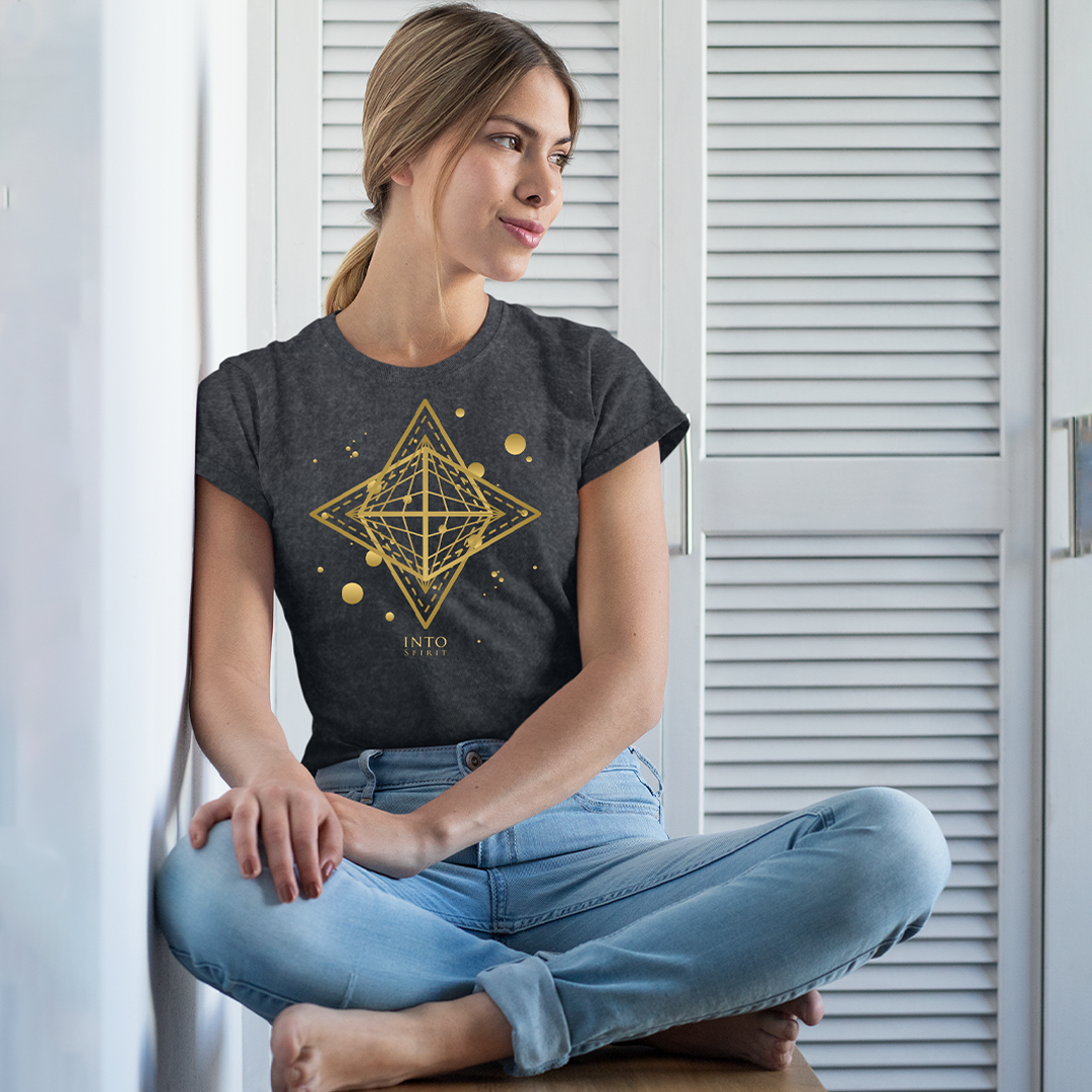 Sacred star geometry unisex organic cotton t-shirt