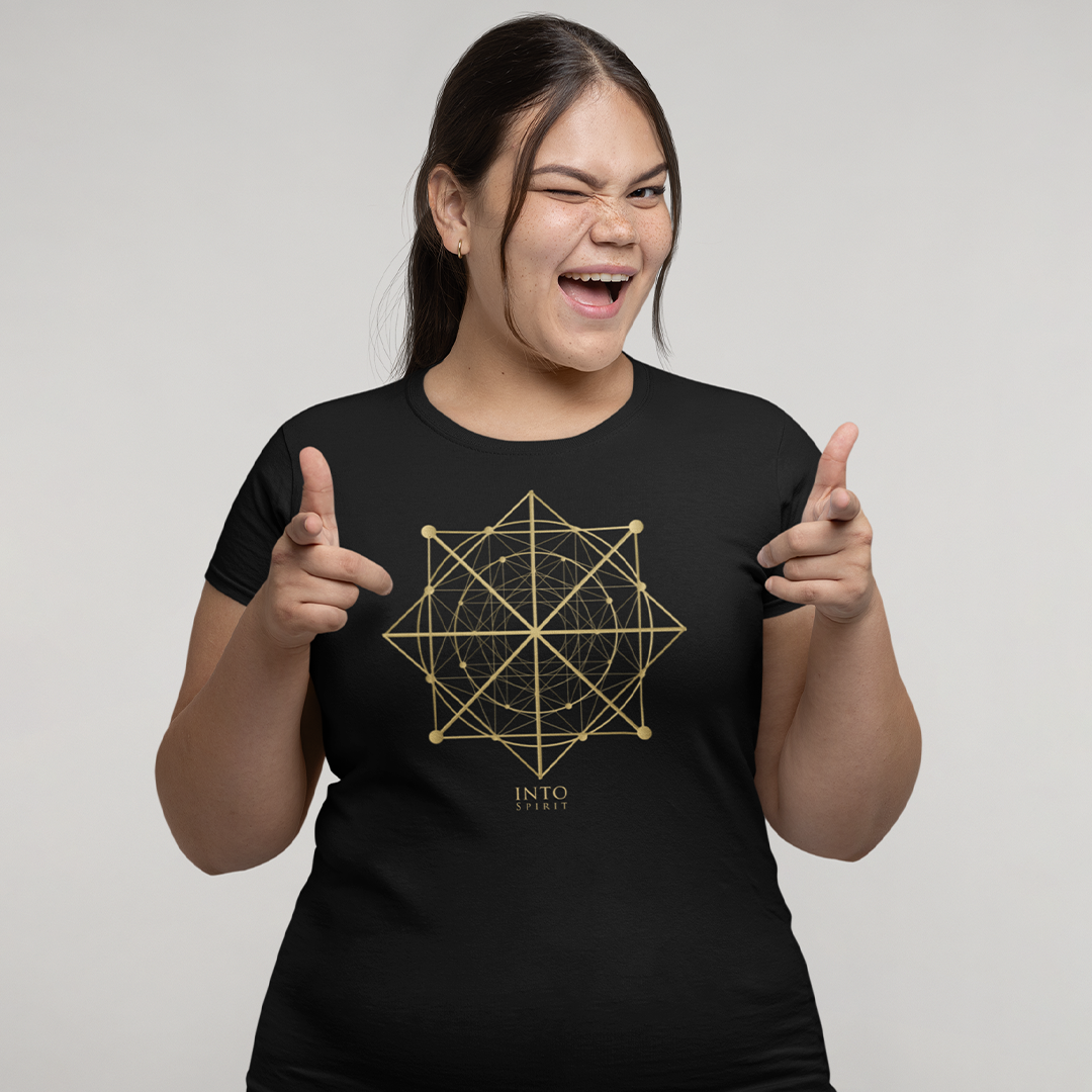 Sacred geometry organic cotton women's t-shirt