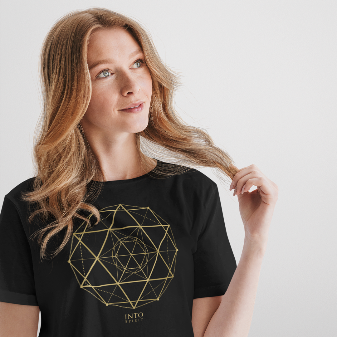 Sacred geometry David's star organic cotton women's t-shirt