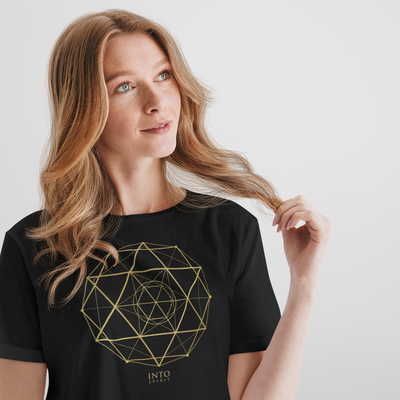 Sacred geometry David's star organic cotton women's t-shirt