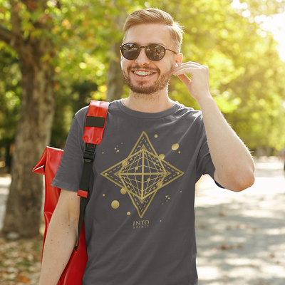 Sacred star geometry organic cotton men´s t-shirt