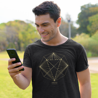 Sacred diamond geometry unisex organic cotton t-shirt