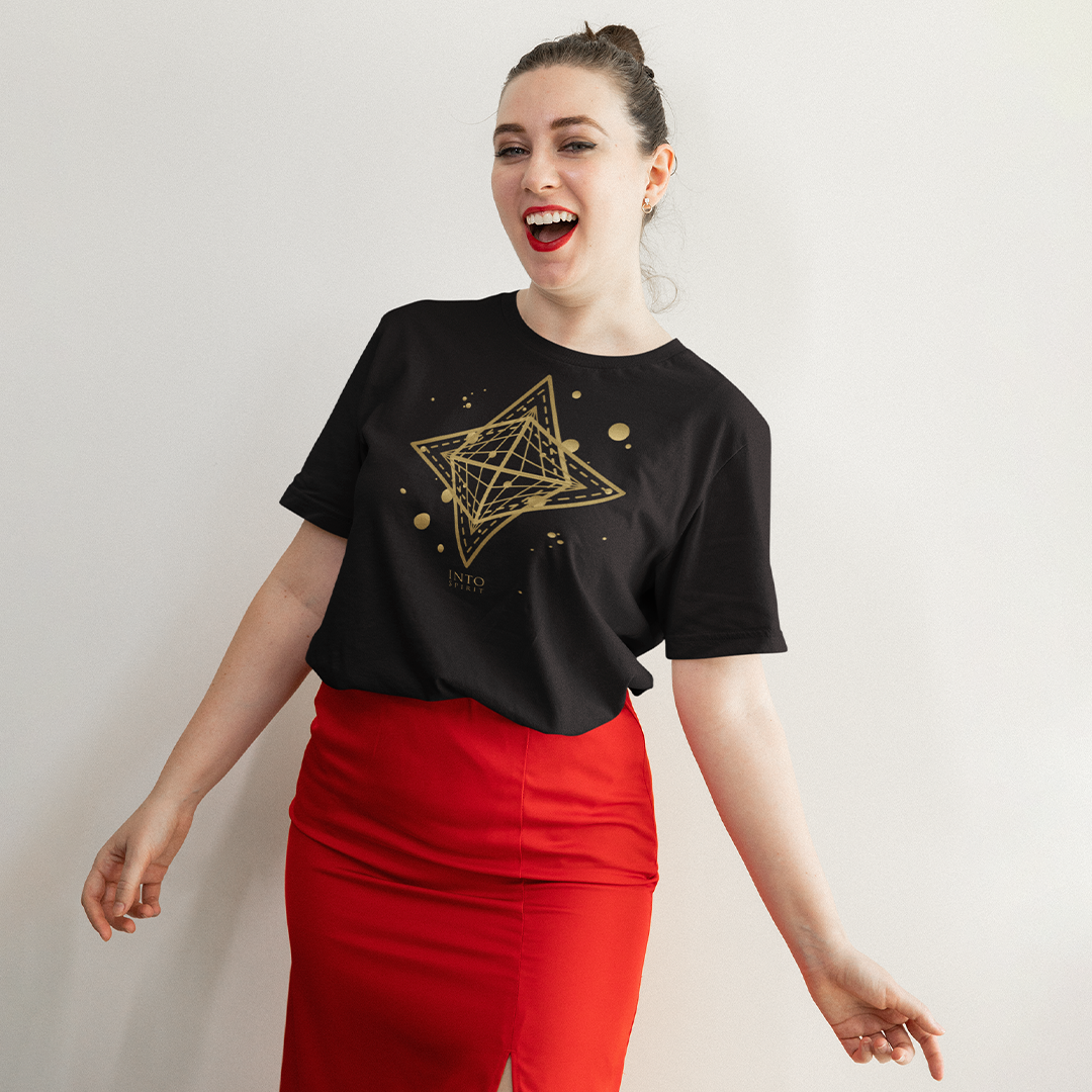 Sacred star geometry organic cotton women´s t-shirt