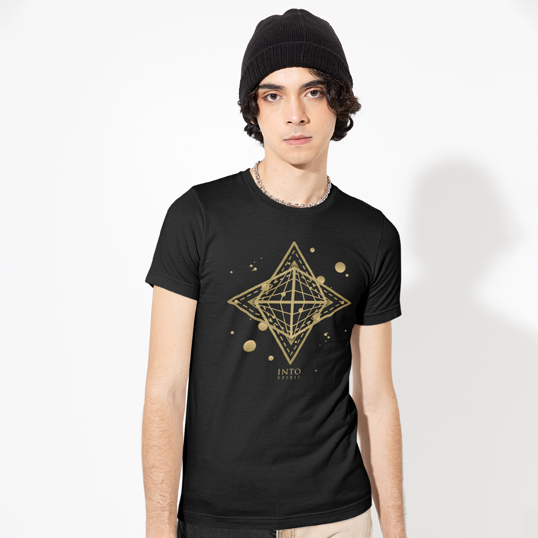 Sacred star geometry unisex organic cotton t-shirt