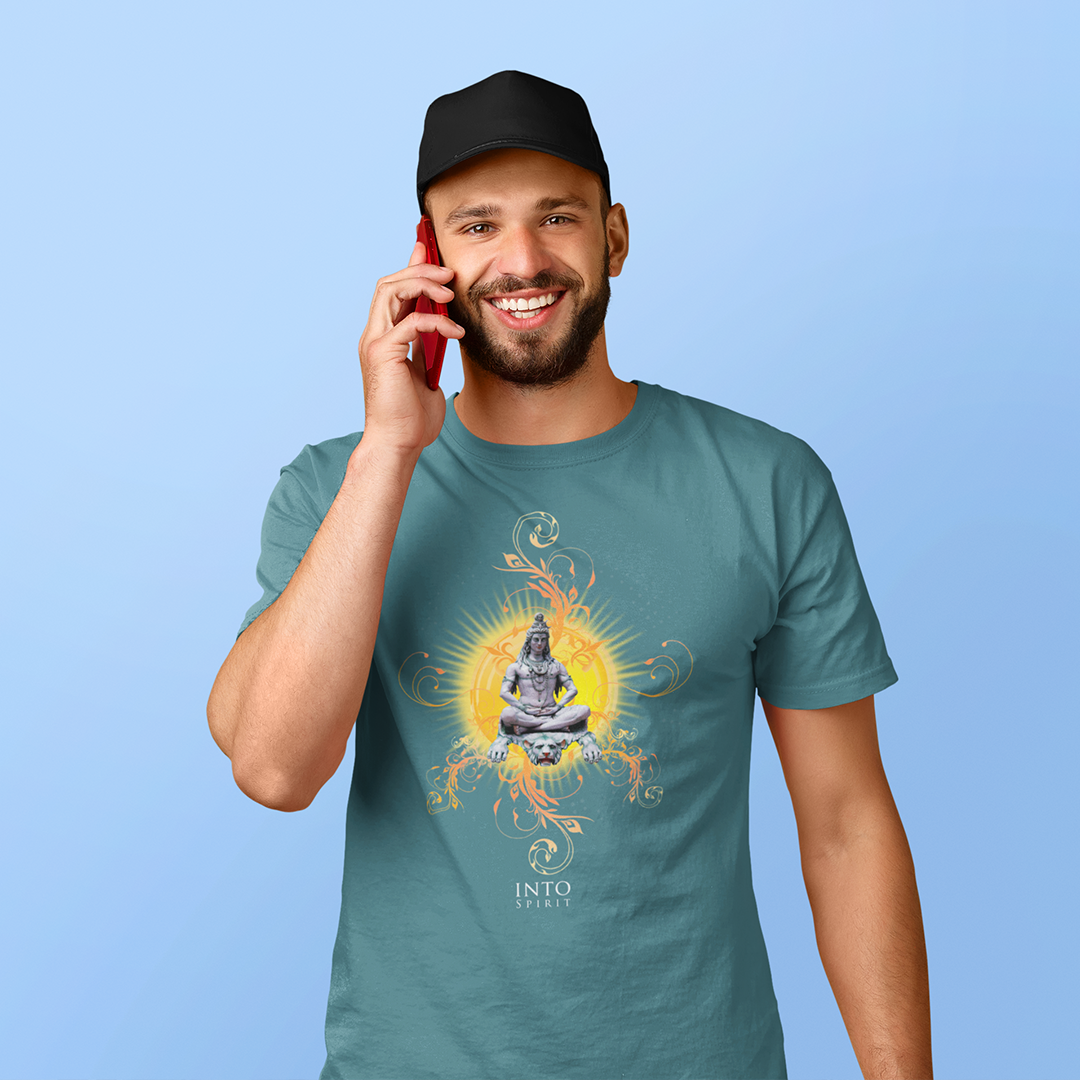 Shiva sun organic cotton men's t-shirt