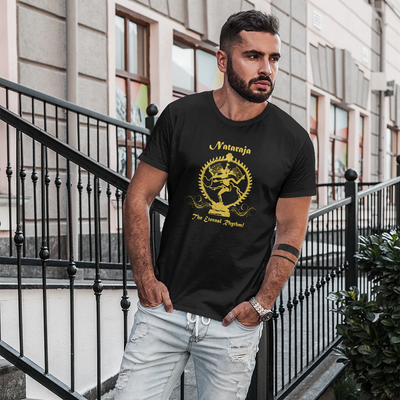 Yellow nataraja unisex organic cotton t-shirt