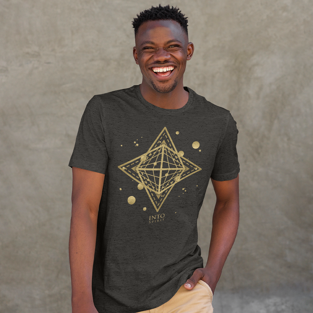 Sacred star geometry unisex organic cotton t-shirt