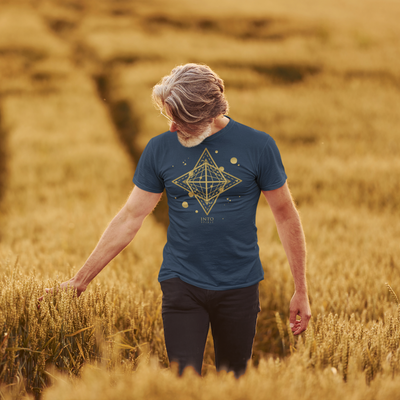 Sacred star geometry unisex organic cotton t-shirt