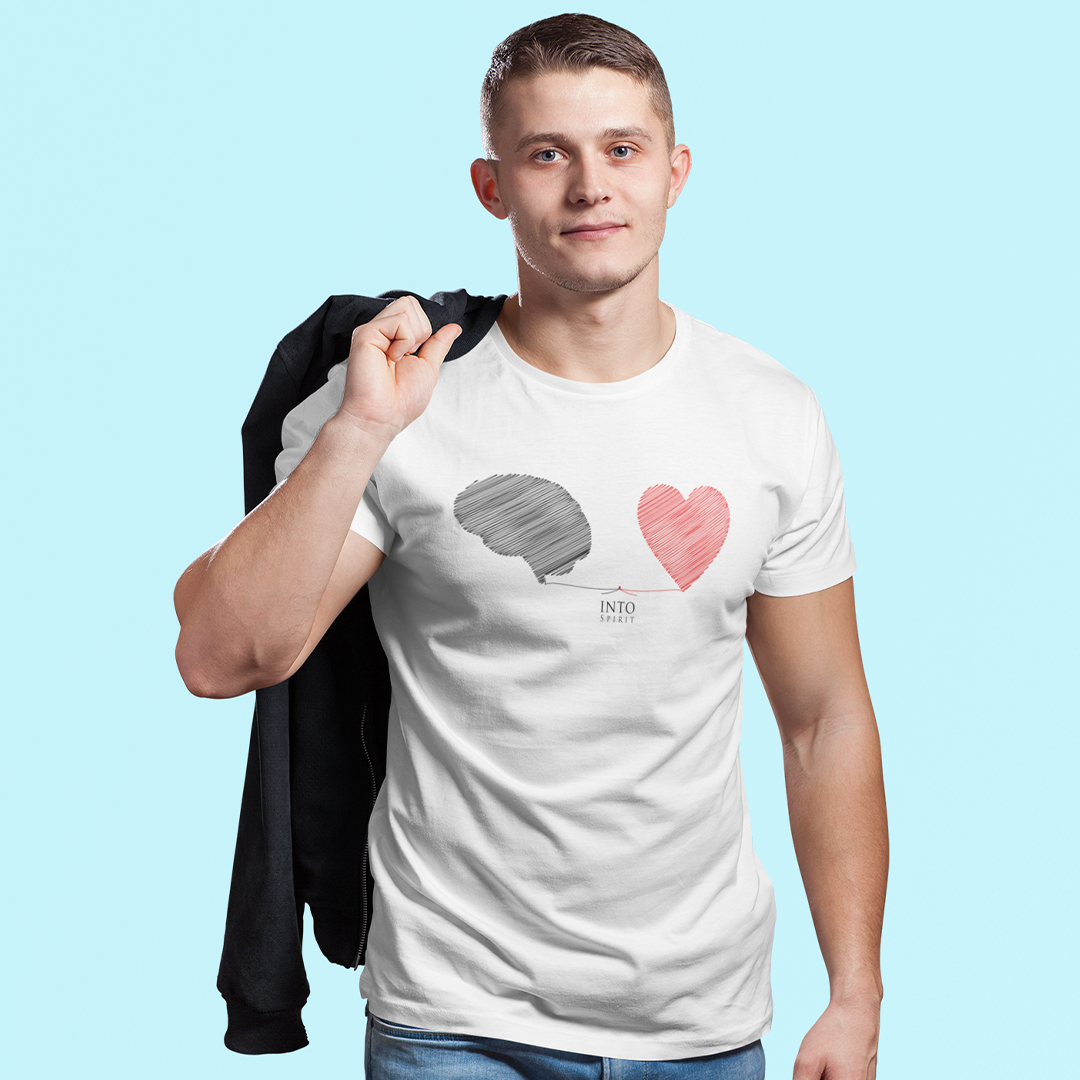 Mind and heart unisex organic cotton t-shirt