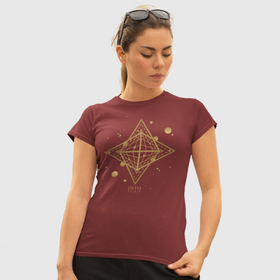 Sacred star geometry unisex organic cotton t-shirt