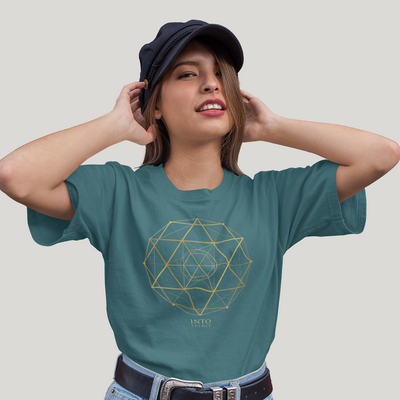 Sacred geometry David's star organic cotton women's t-shirt