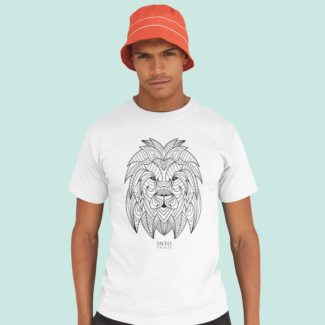 mandala lion, unisex Eco-T shirt