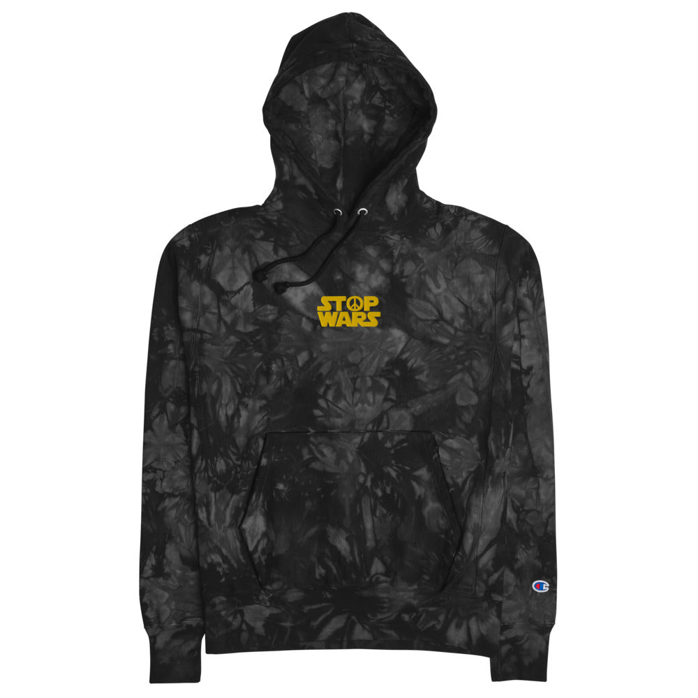 STOP WARS Unisex Champion tie-dye hoodie