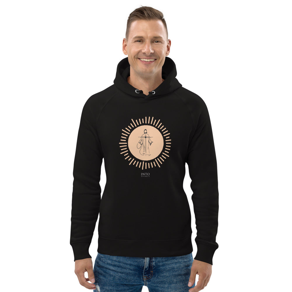 Unisex Jesus is my Sun, Eco-friendly hoodie in black