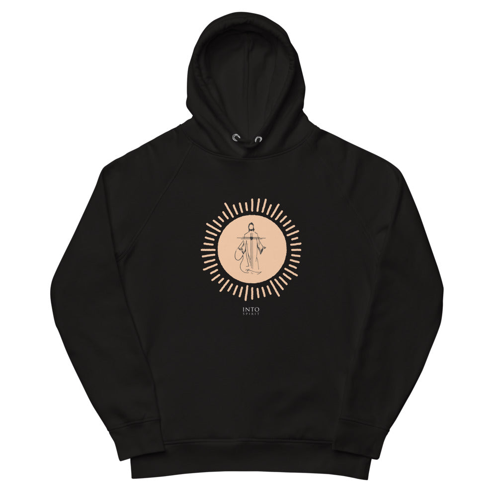 Unisex Jesus is my Sun, Eco-friendly hoodie in black