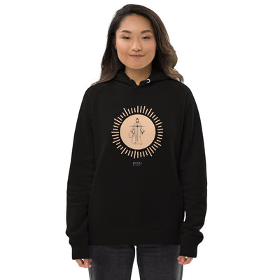 Unisex Jesus is my Sun, Eco-friendly hoodie in black