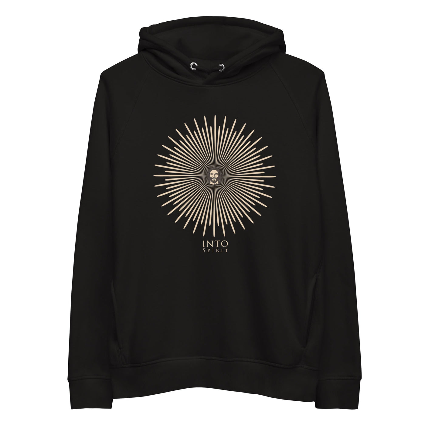 Jesus shines black men´s eco-hoodie