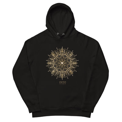 Heart mandala men´s eco-hoodie