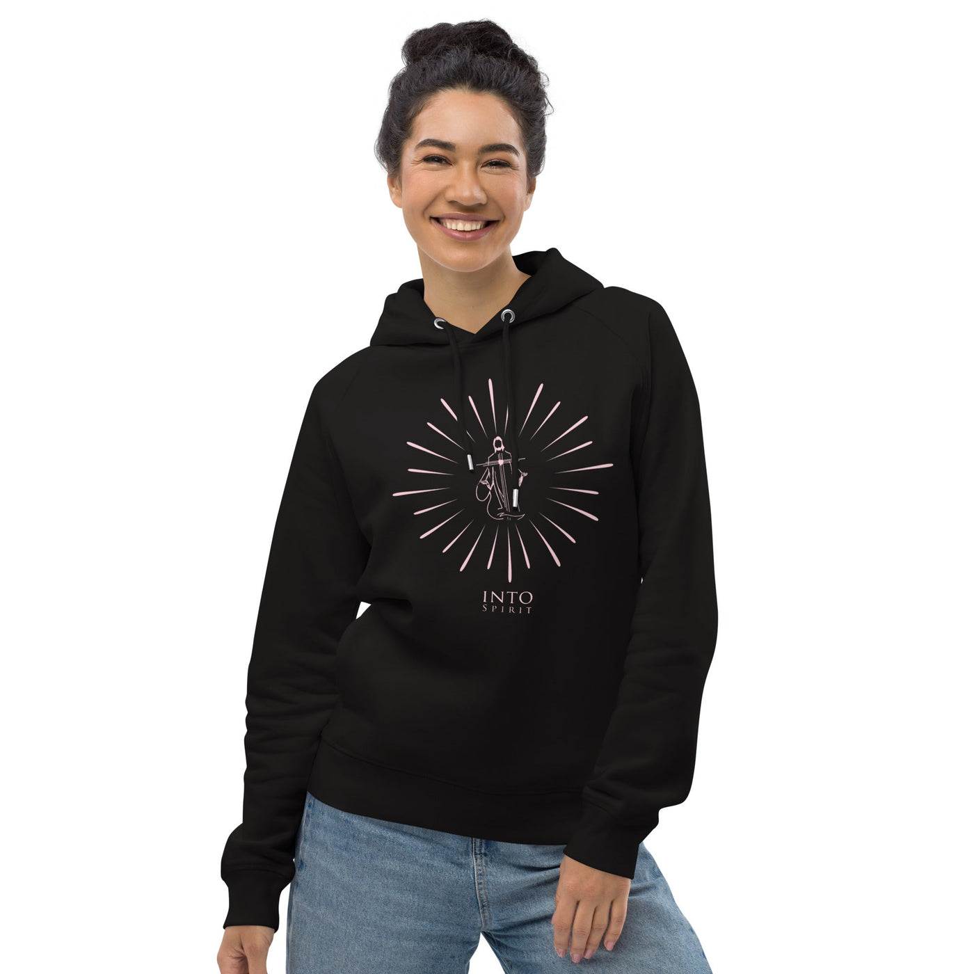 Jesus pink shine pullover women´s eco-hoodie