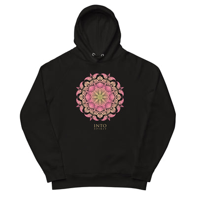 Pink mandala woman pullover eco-hoodie