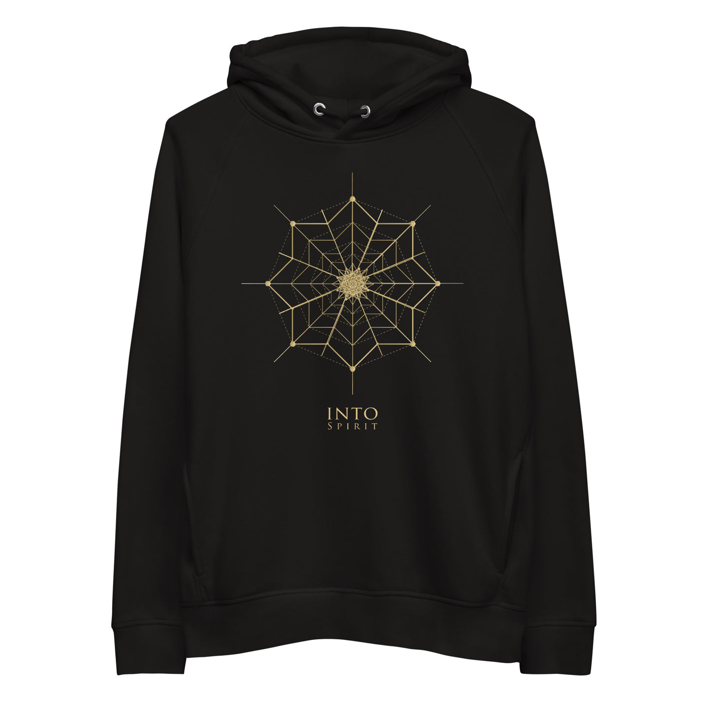 Sacred geometry flower pullover unisex eco-hoodie