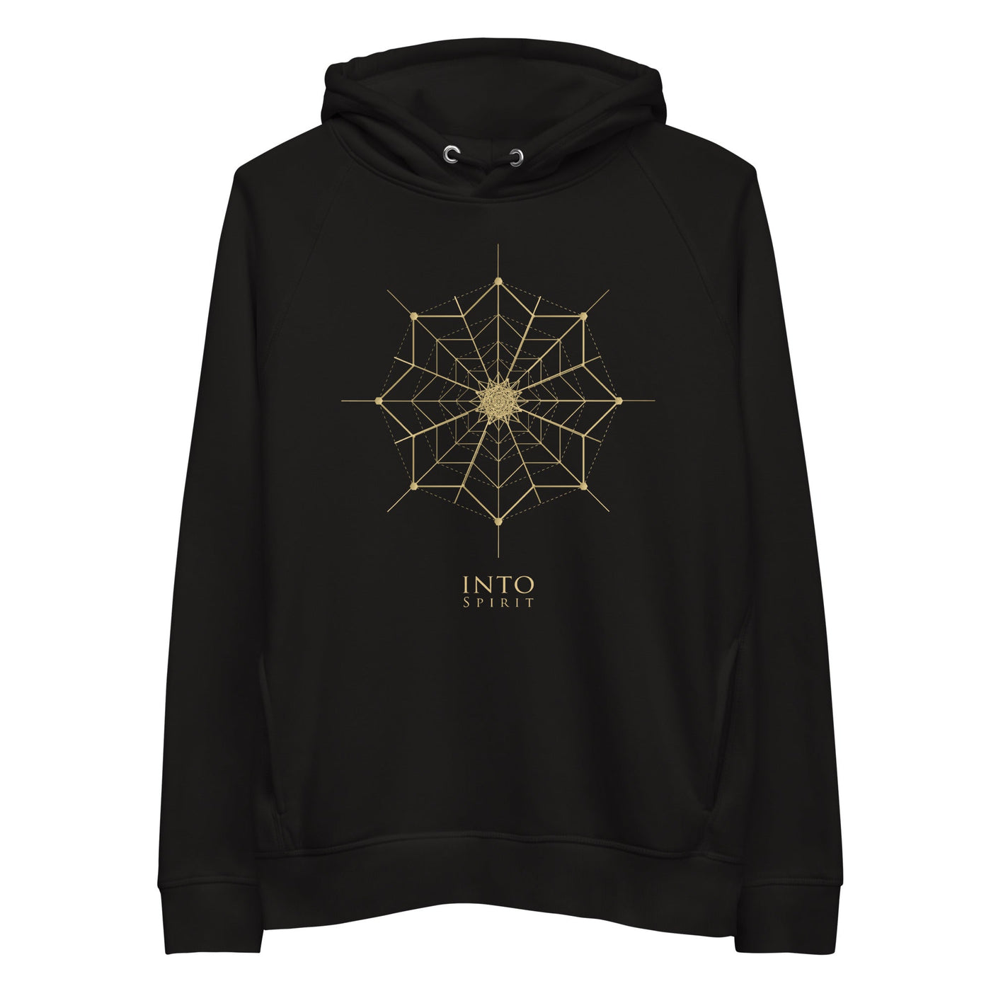 Sacred geometry flower pullover men's eco-hoodie