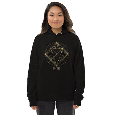 Sacred diamond geometry pullover women's eco-hoodie